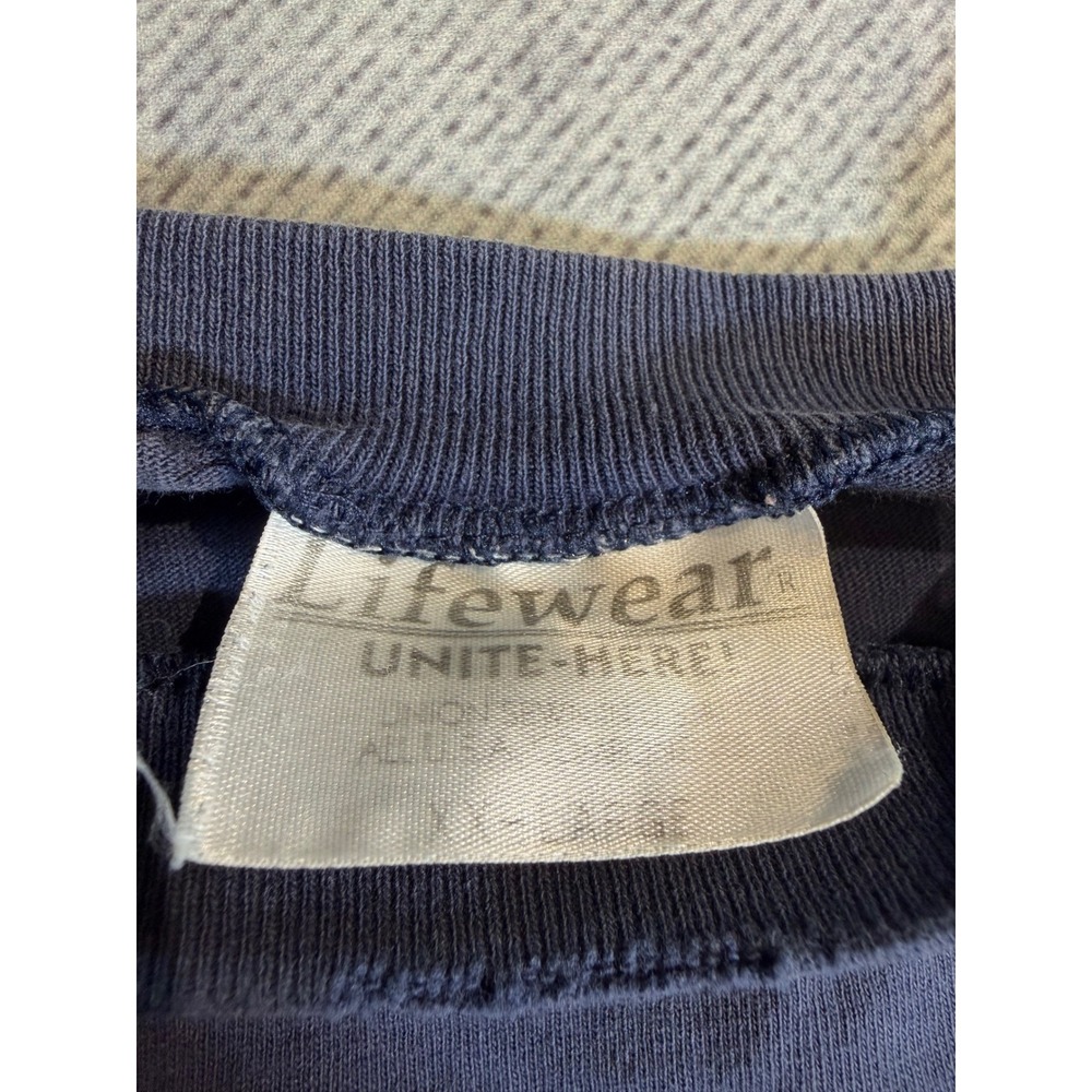 Lifewear Mens XL Long Sleeve Pocket T-Shirt Stanton ND 2006 Spring Outage Navy - Picture 4 of 6